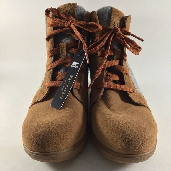 Sorel Evie Women’s Waterproof Boots Suede Brown Size 8.5 NL4926-242 - Picture 2 of 8